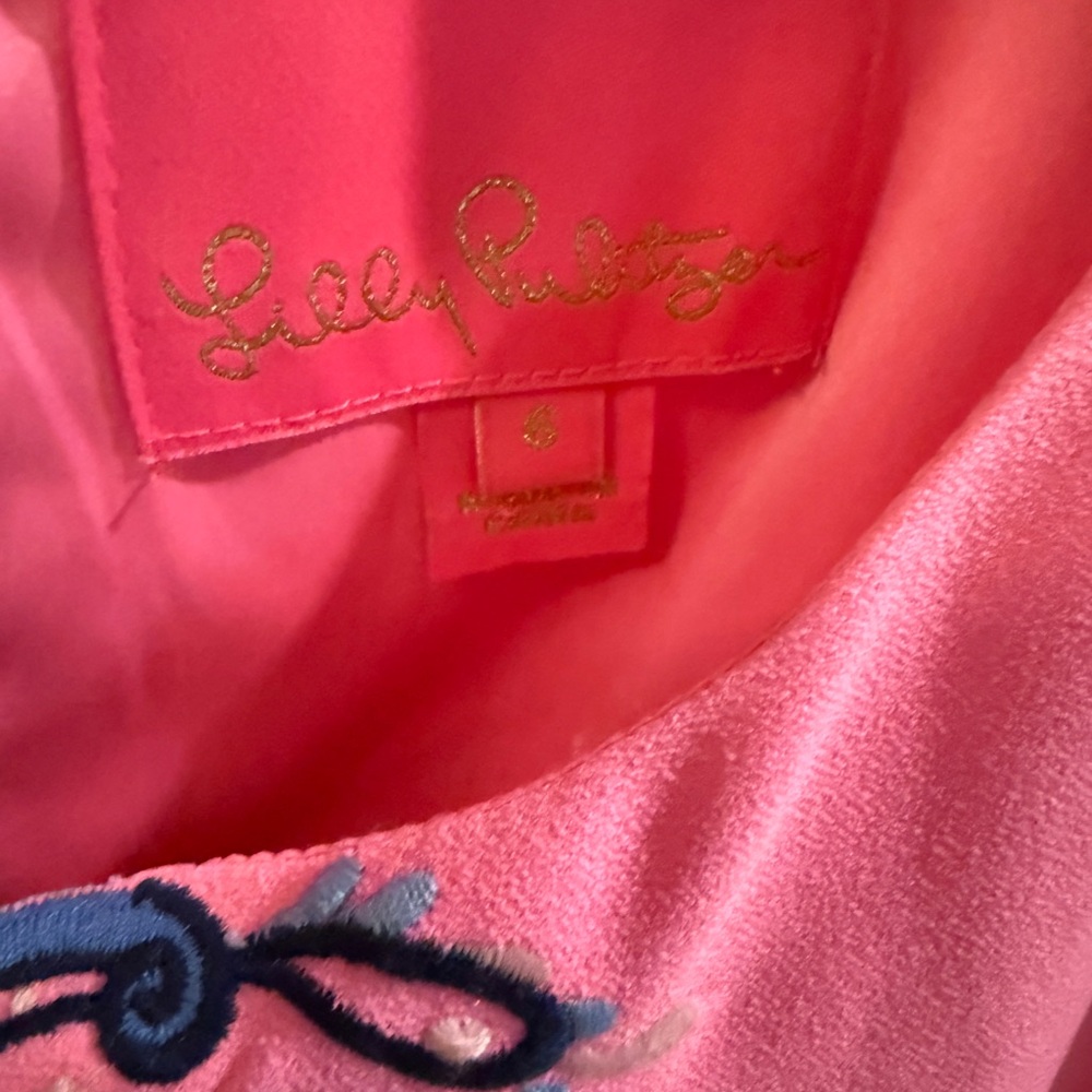 Lilly Pulitzer Pink Halter Sundress Resort Wear - Picture 5 of 7